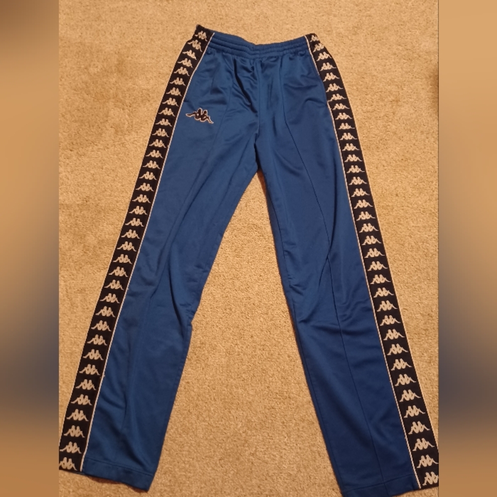 Kappa pants on blue